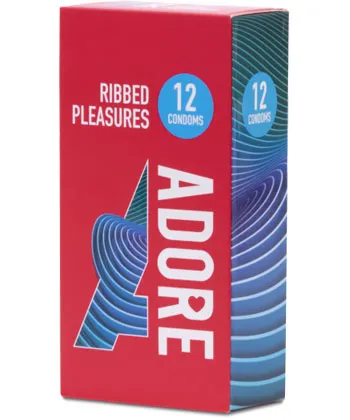 Adore Condoms Ribbed Pleasure