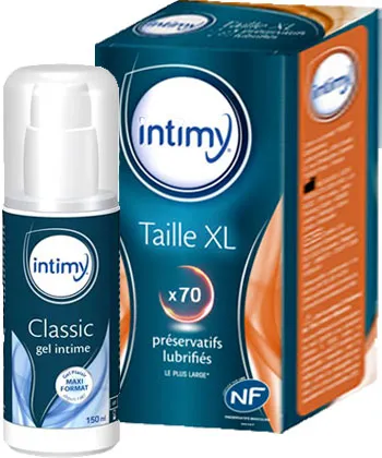 Intimy Taille XL + Gel Lubrifiant Intime